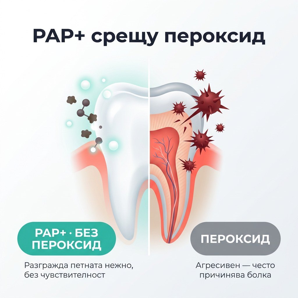 PAP+ срещу пероксид